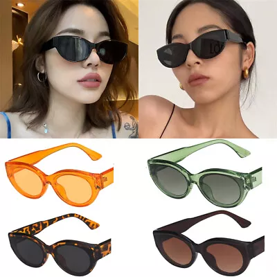 Fashion Women Men Vintage Cat Eye Sunglasses Retro Rapper Glasses Unisex Goggles • $12.43