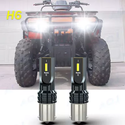 2X LED Headlight H6 Bulbs Light 6000K For Honda Rancher 350 4x4 2x4 ES 2000-2006 • $15.21