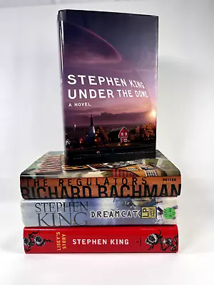 Stephen King HC W/DJ (x4) LISEYS STORY DREAMCATCHER REGULATORS UNDER THE DOME • $20.48