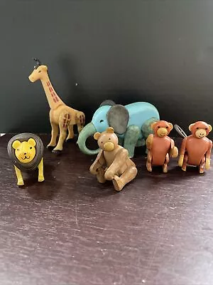 Vintage Fisher-Price Little People Circus Train Animals Lot Of 5 1973 • $20