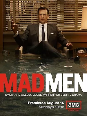 Free Same Day Shipping MAD MEN Season 3 Jon Hamm Borderless 11x17 Poster • $13.99