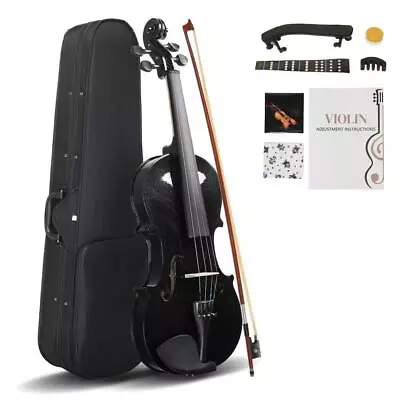 Glarry 4/4 Full Size Acoustic Violin Fit School With Bow Rosin And Hard Case • $48.99