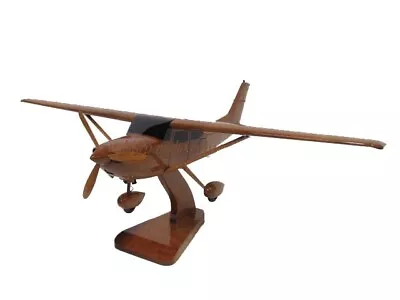 Cessna 182 Skylane Mahogany Wood Wooden Private Pilot Airplane Aviation Model • $149.95