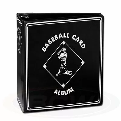 1 BCW 3  Black Baseball Card Storage D-Ring Album Binder Book Display Protect • $8.45