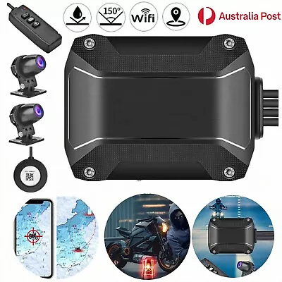 2K Motorcycle Camera Recorder WiFi DVR Dash Cam GPS Tracking APP Night Vision AU • $92.85