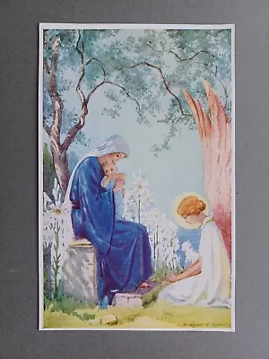 LOVELY 1930s PC MARGARET TARRANT -  CHRIST WAS BORN AMONG THE LILIES  - MEDICI • £5.85