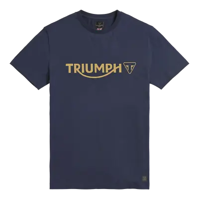 £28 • Buy Genuine Triumph Cartmel Navy T-Shirt MTSS20039