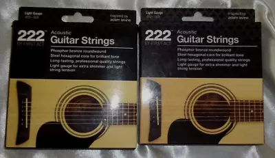 $39.99 • Buy Acoustic Guitar Strings First Act 222 Inspired By Adam Levine Full New Set Plus