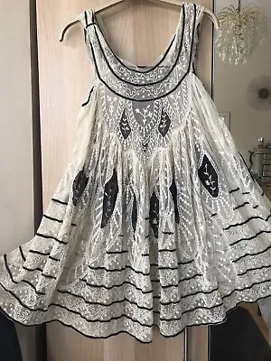 £8.99 • Buy Zara White Lace Bo Ho Dress