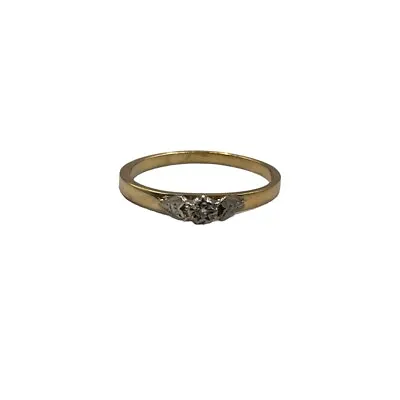 9ct 9k Yellow Gold Ladies Diamond Dress Ring Size O1/2. Brand New • $200