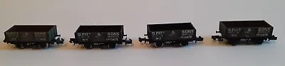 Graham Farrish N Gauge - Rake Of Four Coal Wagons 'd Pitt & Sons' • £35