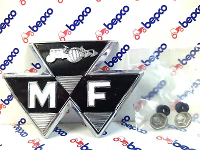 Massey Ferguson 35 35X Chrome Metal Front Badge Emblem • $66