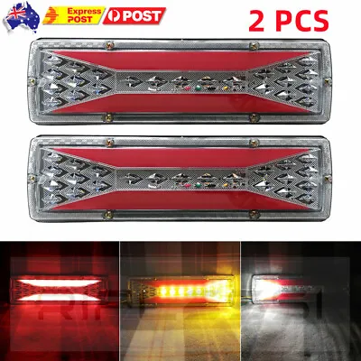 $14.89 • Buy 2X Trailer Tail Lights 41 LED Stop Tail Lights Submersible Boat Truck Lamp Parts