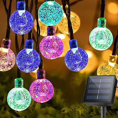 50 LED Solar Powered String Light Outdoor Waterproof Solar Fairy Lights Garden • $9.99