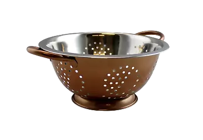 Stainless Steel Kitchen Colander Pasta Strainer Fruit Vegetable Rinse Bowl 3 Qt • $14.99