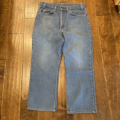 LEVI'S Mens Blue 508 Regular Denim Jean Tagged 34X30 Hemmed To 25” AT8 • $12.99