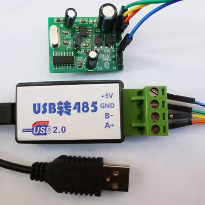 USB To Modbus 485 RTU Temperature Monitor Module DS18B20 RS485 PLC Network TVS • $17.99