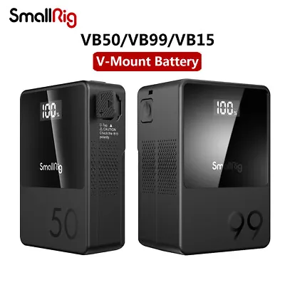 $149 • Buy SmallRig VB50 VB99 VB155 Mini V-Mount Battery 50/99/155WH USB-C PD Fast Charging