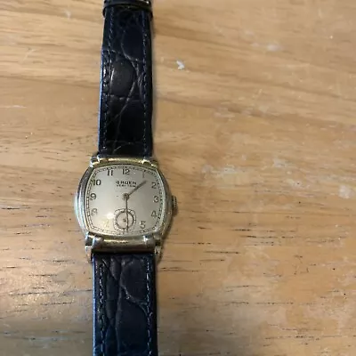 Gruen Veri-Thin Men’s Gold Filled Wristwatch  • $9.99