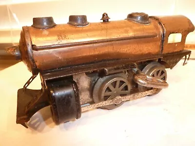 Scarce Hafner O-Gauge Train #1110 Copper 0-4-0 Clockwork Steam Locomotive • $74.99