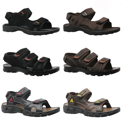 Mens Summer Sandals Walking Sports Hiking Trail Surfing Beach Shoes Mules Size • £9.95