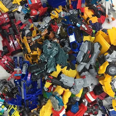 HUGE LOT Transformers Hasbro Optimus Prime Bumblebee Autobot Decepticon Toys • $164.97