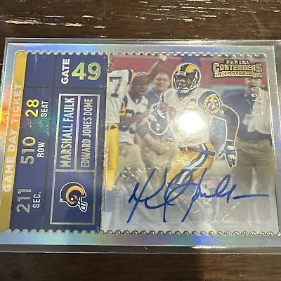 2022 Panini Contenders Marshall Faulk Auto /25 • $62