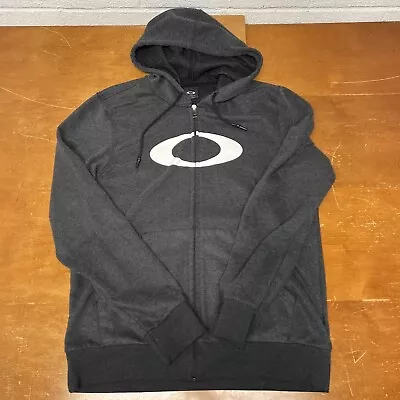 Oakley Hoodie Mens XL Gray Long Sleeve Full Zip Sweatshirt Long Sleeve • $25.95