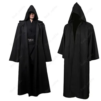 $21.49 • Buy Star Wars Hooded Robe Jedi Knight Sith Bathrobe Cloak Cape Party Cosplay Costume