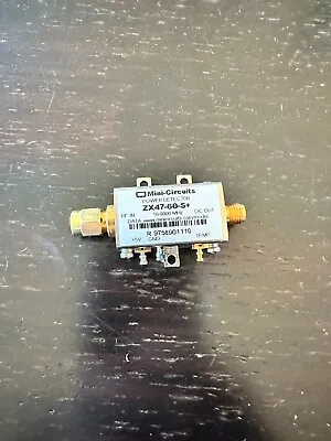 Mini-Circuits ZX47-60-S+ 10-8000MHz RF SMA Coaxial Power Detector • $55