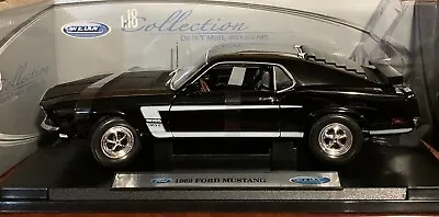 1969 FORD Mustang BLACK BOSS 302  1:18 SCALE  • $110.67