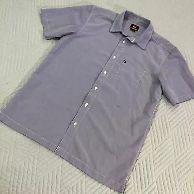 Surf Quicksilver Small Short Sleeve Button Up Shirt Beach Vintage Style Y2K • $29.99