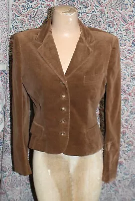 Pierre Cardin Women's  Vintage Brown Corduroy Jacket Size 10 • $38