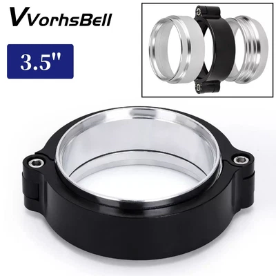 $16.99 • Buy 3.5'' 90mm Aluminum HD Clamp Intake V-band+ Flange For Exhaust Intercooler Pipe