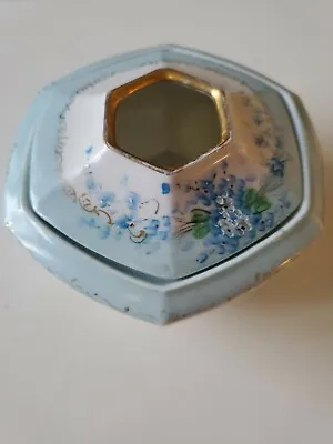 Antique MORITZ ZDEKAUER MZ AUSTRIA Porcelain Hair Receiver Hand Painted Floral • $22