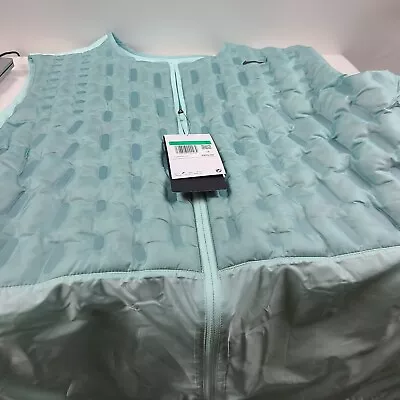 Nike Vest Men's XL Tg Jade Ice Jacket Repel Down Fill ThermaFit DX6078-346 • $89.99