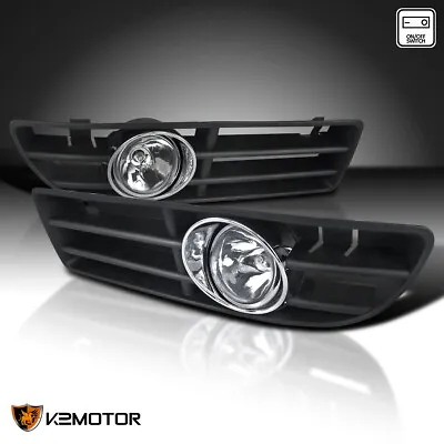 Fits 1999-2005 VW Jetta Bora MK4 Clear Fog Lights Bumper Driving Lamps+Switch • $48.38