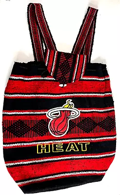 NBA Miami Heat Basket Ball Backpack Tapestry By  LILLO Boho Embroidered Logo • $13.50