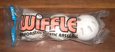 New Official Wiffle Ball 3 -Pack Plastic White • $7.99