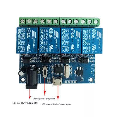 DC 5V 2/4 Channel USB Relay Switch Board Module For Arduino Raspberry Pi PIC ARM • $10.09