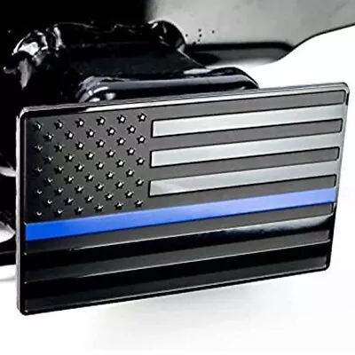 Full Aluminum Trailer Towing Hitch Receiver Cover USA Flag Plug Blue For GMC • $19.75