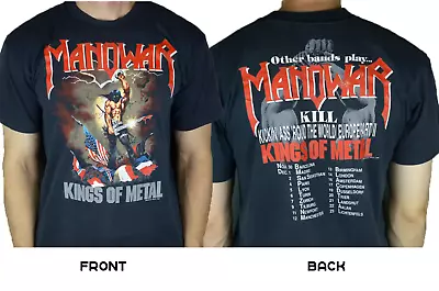 Vintage Manowar Kings Of Metal 1989 T Shirt Double Sides • $9.99