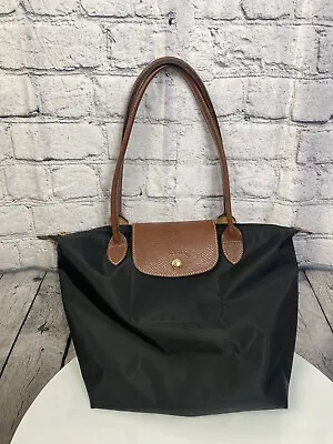 $125 Longchamp Le Pliage M Nylon Black Shoulder Bag • $74.99