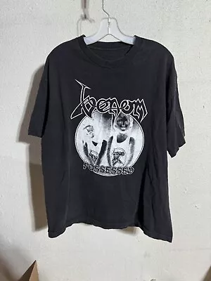 Vintage 90s Venom Possessed T Shirt XL Black Metal Bathory Hellhammer Motörhead • $75