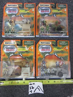 Matchbox Military MISSION BRAVO Commandos 4 Sets! (MM.22.4) • $72.99