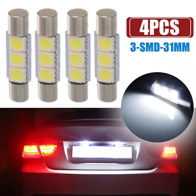 Car Accessories Fuse LED Bulb HID 3SMD 31mm Vanity Mirror Light Sun Visor Lamp  • $7.88