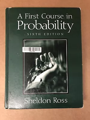 A First Course In Probability: United States Edition By Sheldon Ross... • $17.21