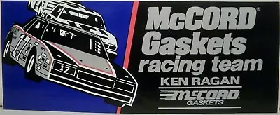 Vintage McCord Gaskets Racing Team Ken Ragan #17 Decal Sticker • $14.99