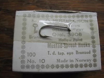 MUSTAD & SONS FLY TYING HOOKS #3906 Size 10. • $15