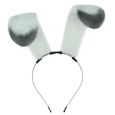 Movie Enthusiasts Rabbits Ear Hairband White Color Adult Role Play Headbands • £6.72